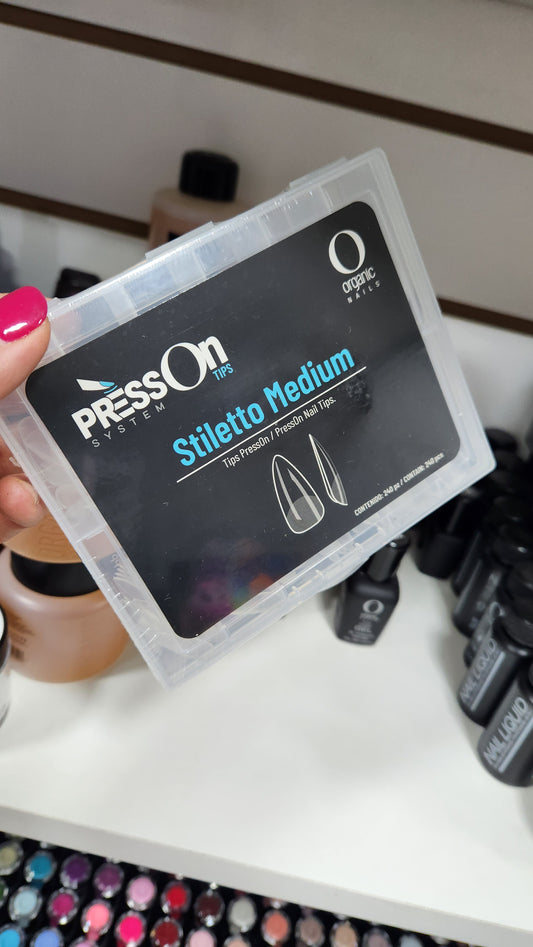 Tips para soft gel organic nails caja de 240uni