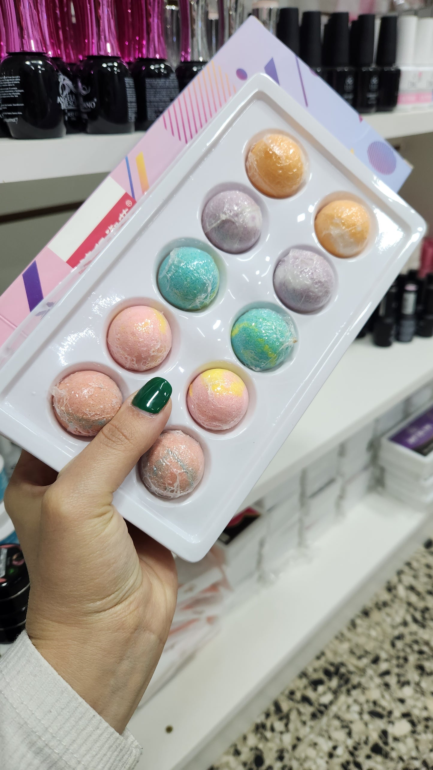 Bombas efervescente caja x 10 para spa de pies