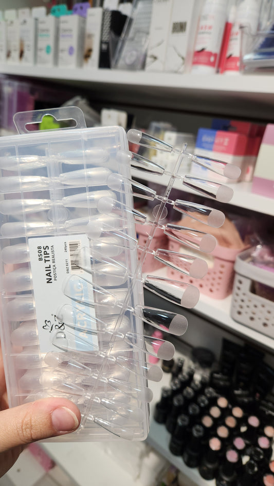 Tips para soft gel d&z Pre limados Caja de 240uni