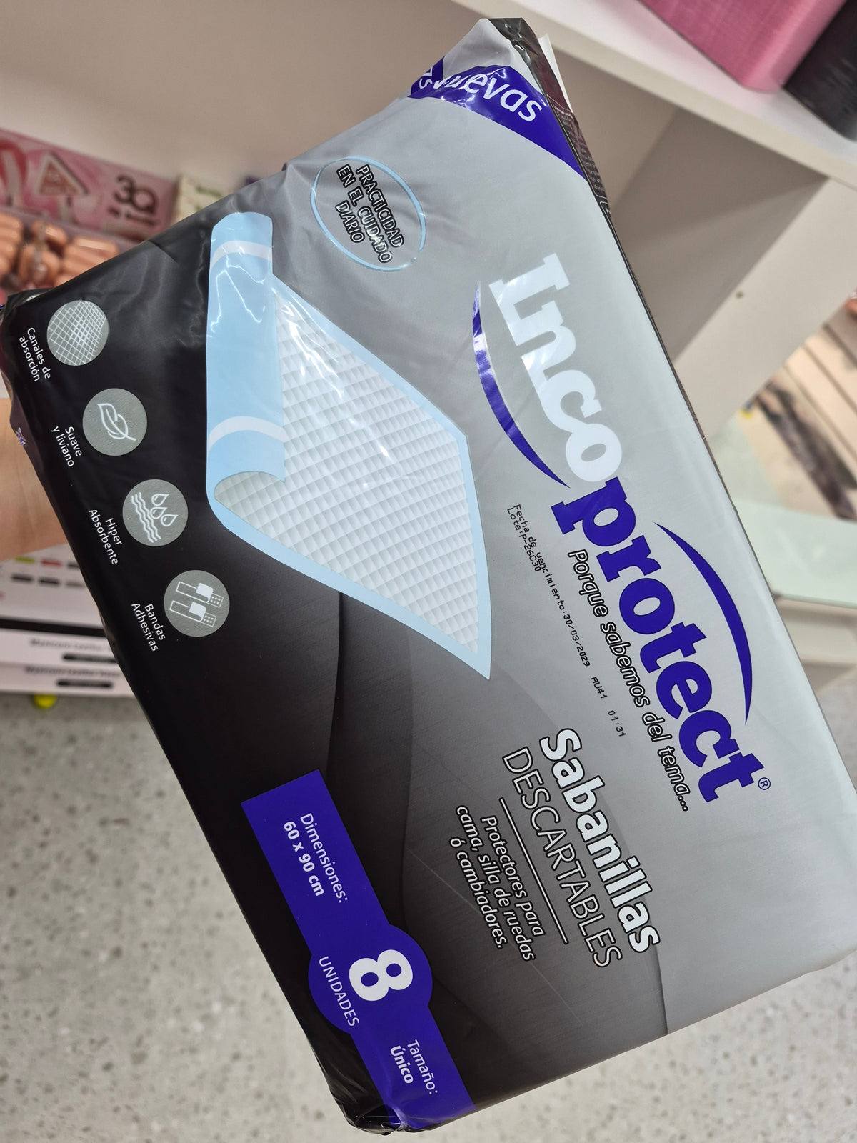 Sabanilla descartable ideal para usos en pedicura que requieren un trabajo super esteril. Paquete x8