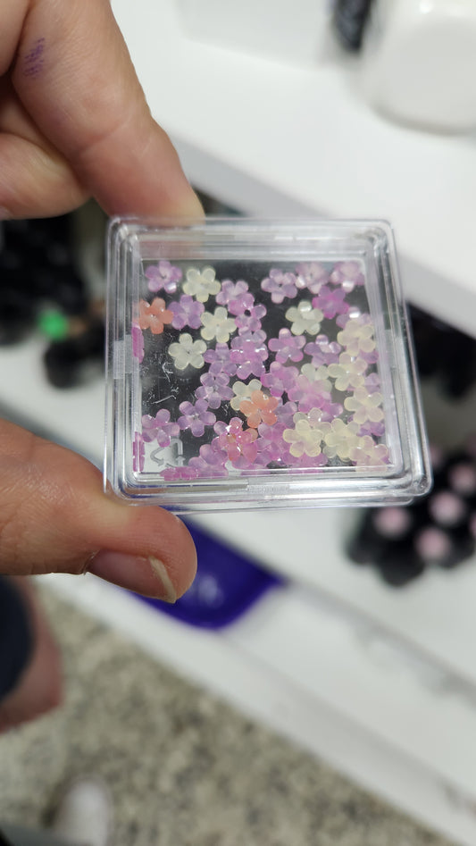 Cajita de Flores 3D térmicas. Cambian de color con la temperatura y la luz del sol