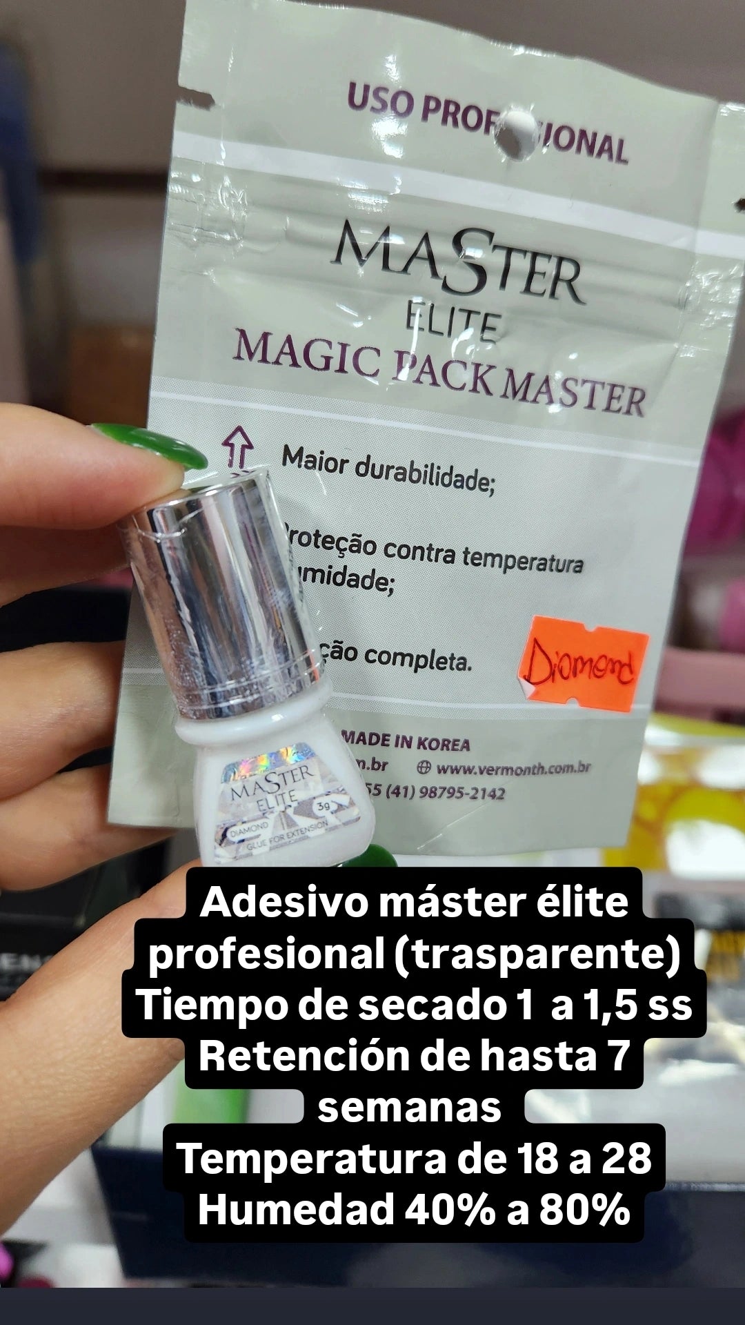 Adhesivo para pestañas máster elite