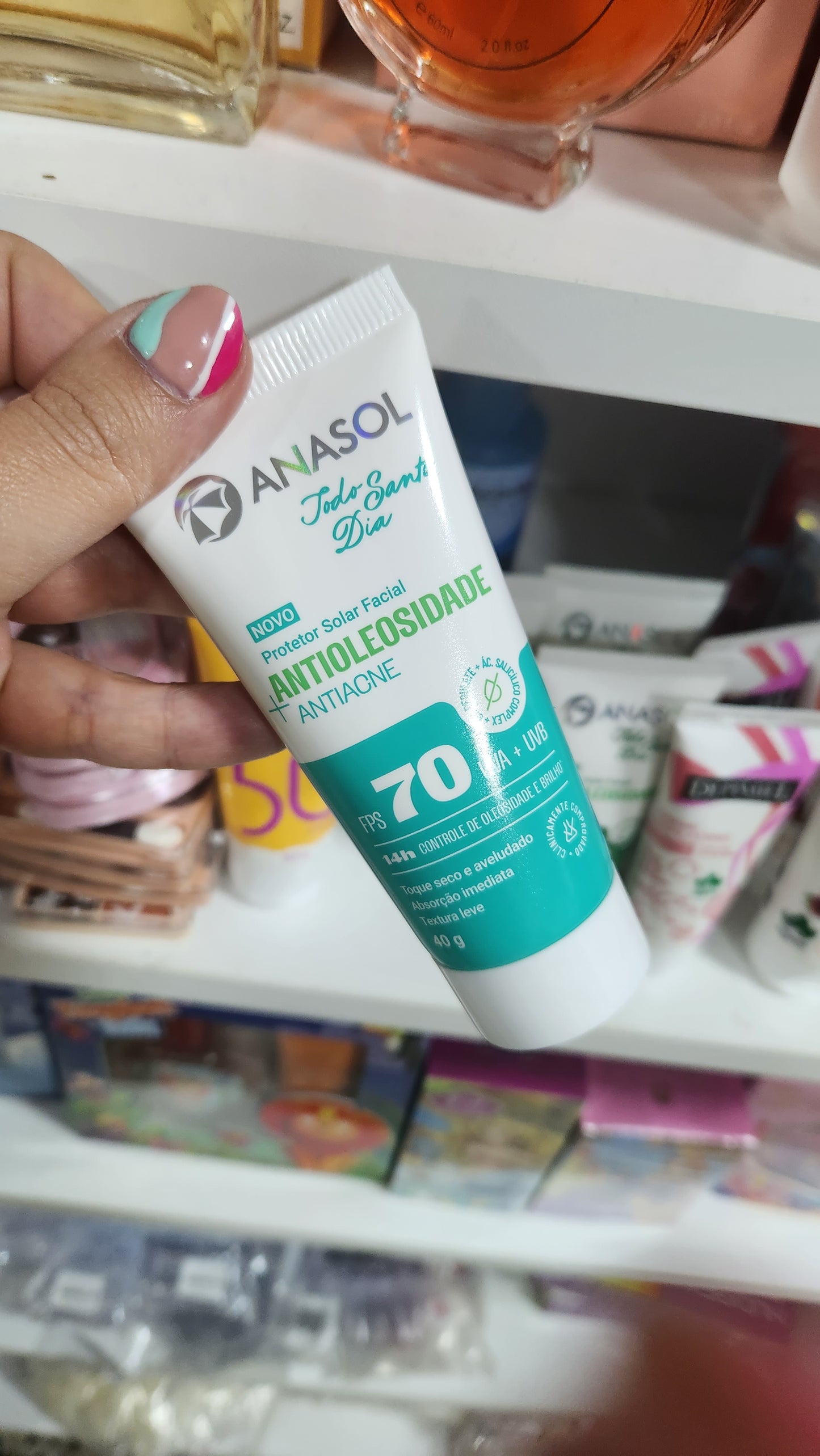 Protector solar facial 70FPS antioleosidad