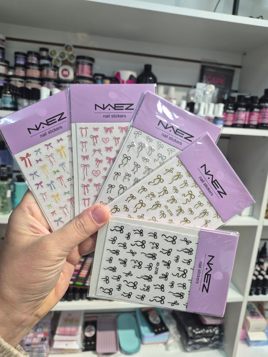 Stiker moños (especificar en notas o por mensaje el diseño específico)