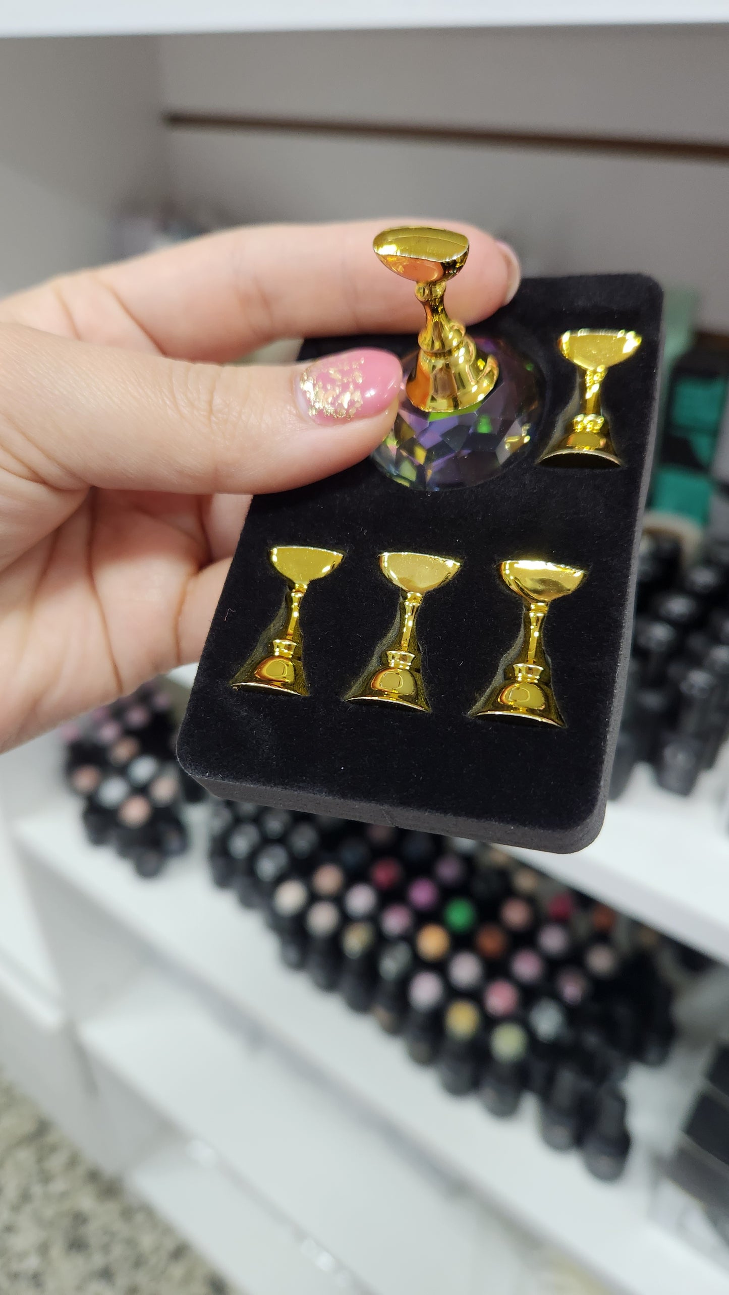 Apoya tips en dorado