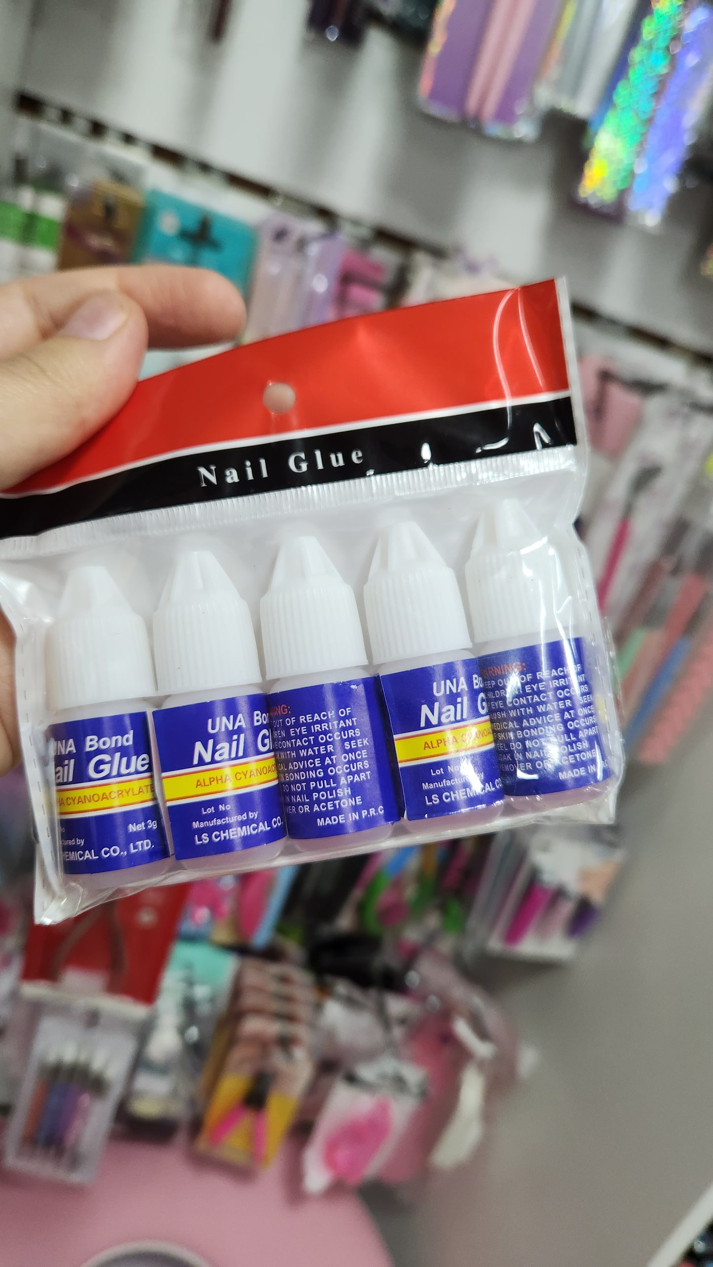 Kit de 5 pegamento press on
