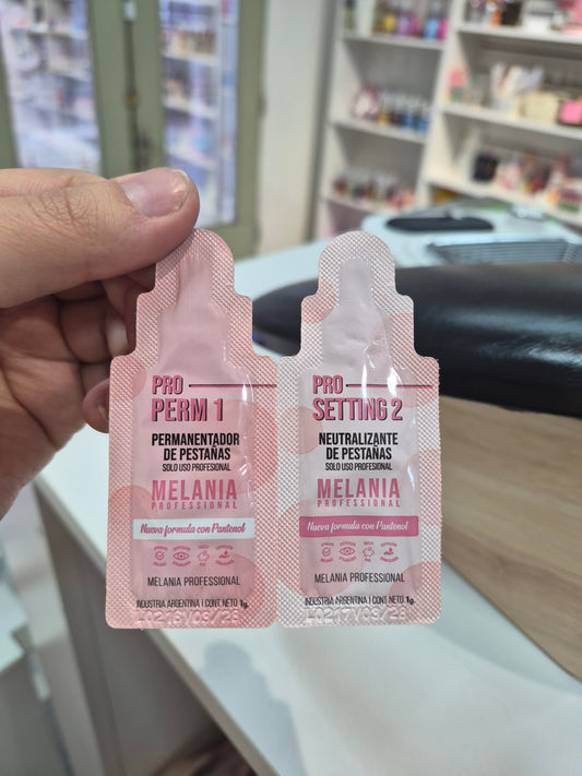 Lifting Monodocis para lifting ó laminado Melania paso 1 y paso 2. Rinde 2/3 servicios aproximadamente.