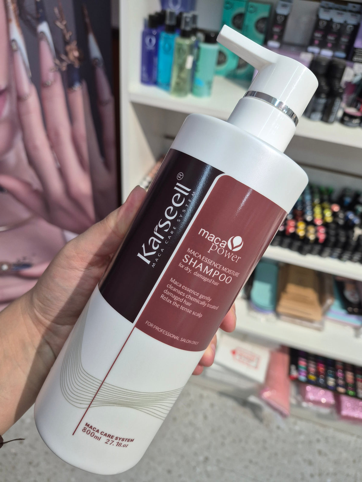 Shampoo Karsell 800ml para cabello seco o tratado