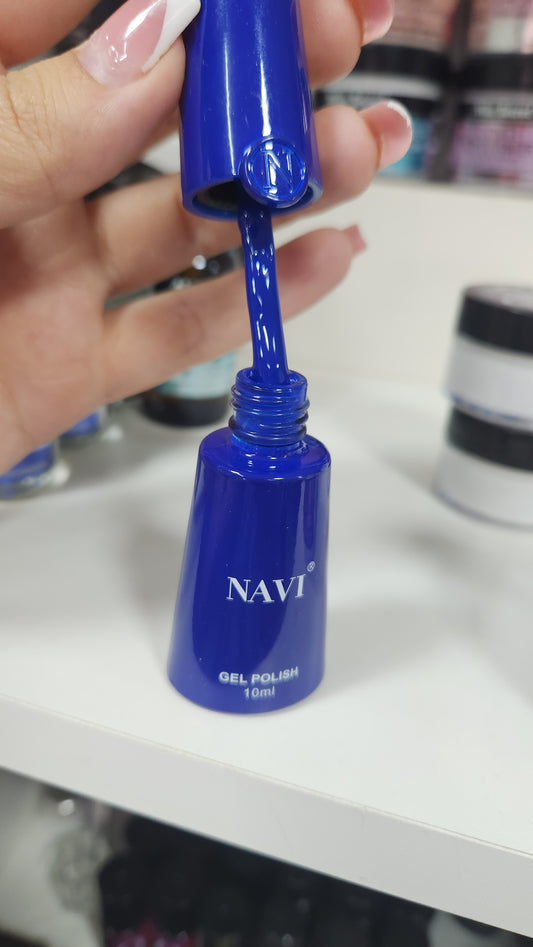 Esmalte semipermanente azul eléctrico navi