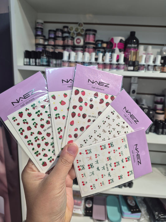 Stiker fresas (especificar en notas o por mensaje el diseño específico)