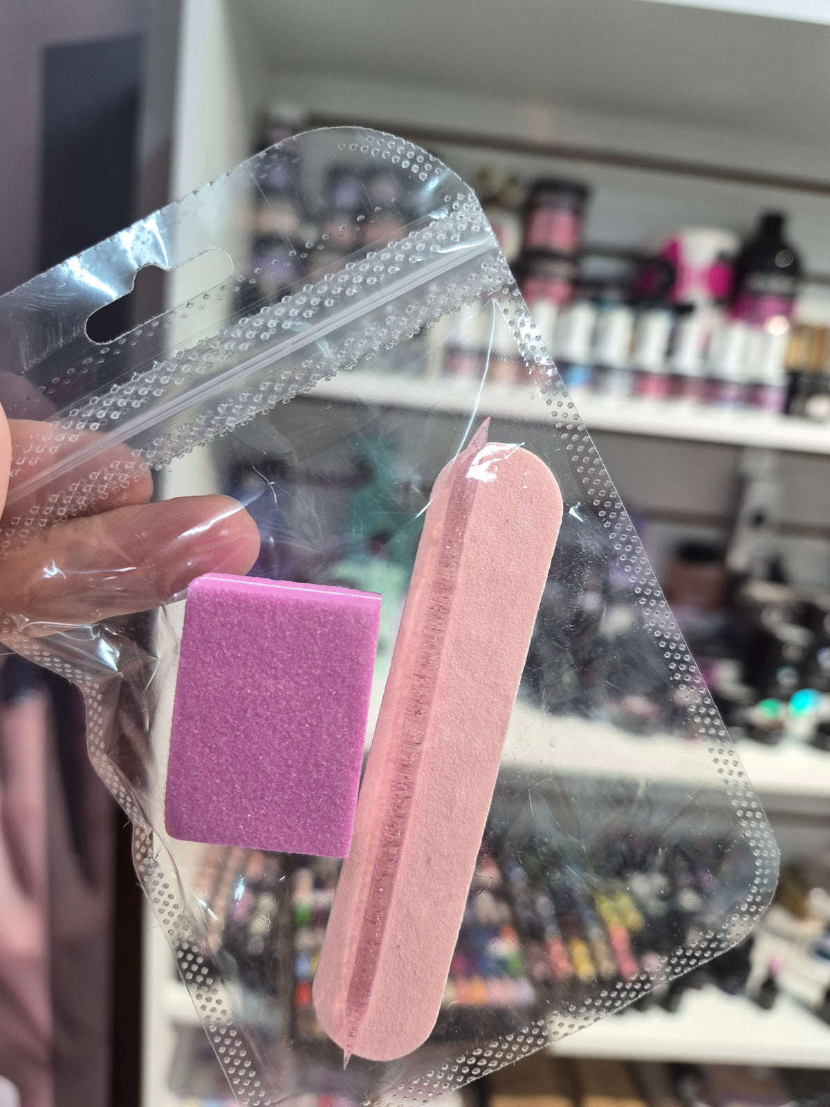 Kit manicura, 1 lima ,1 palito y 1 bloque pulidor