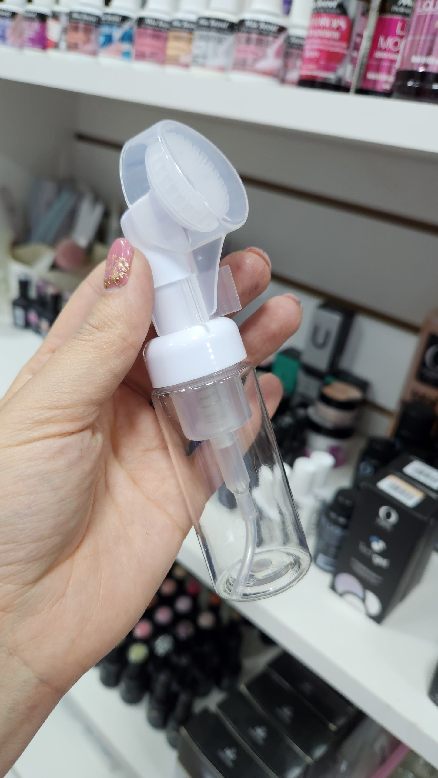 Frasco para hacer espuma con Cepillito de silicona