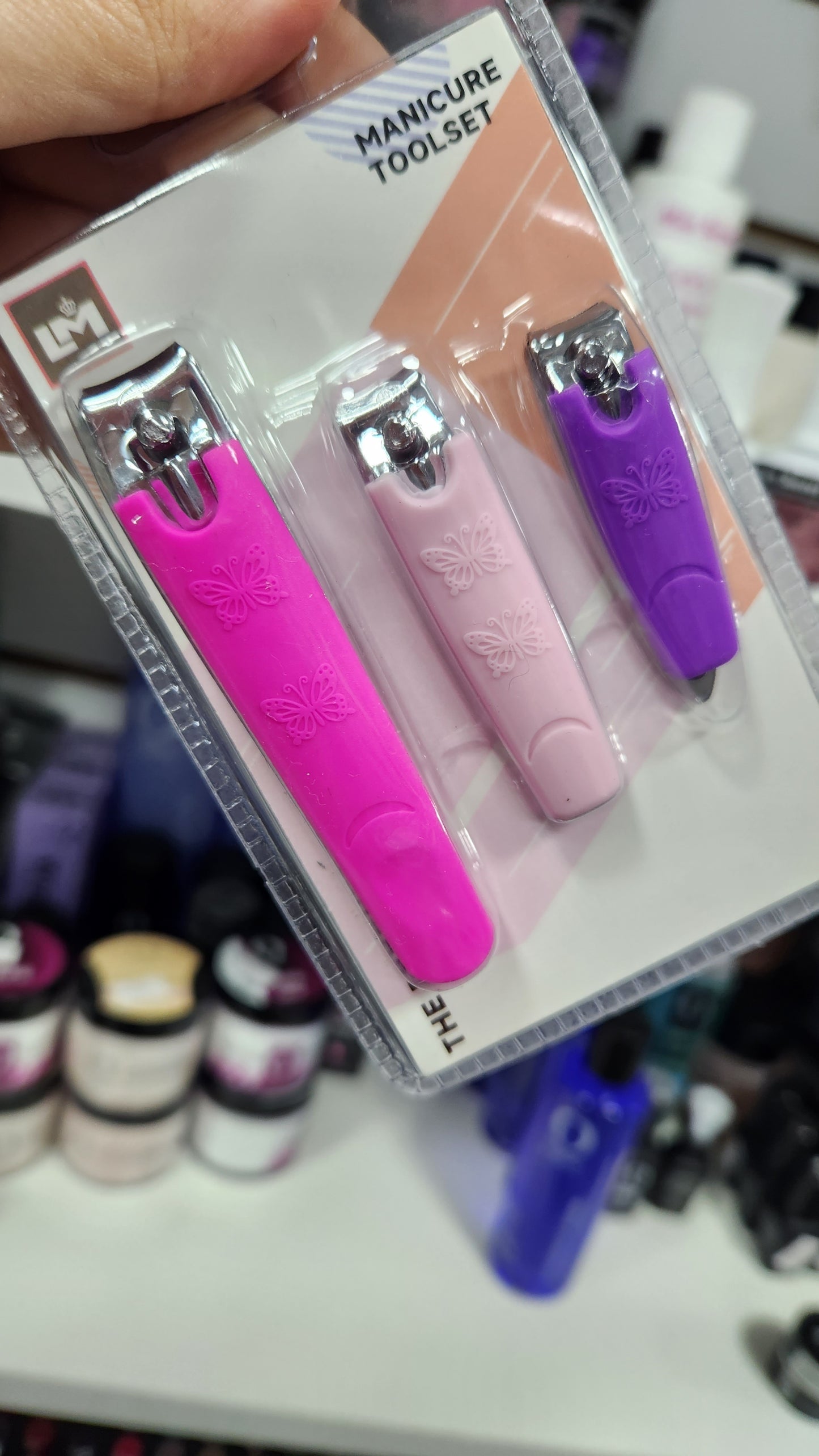 Set de 3 corta uñas