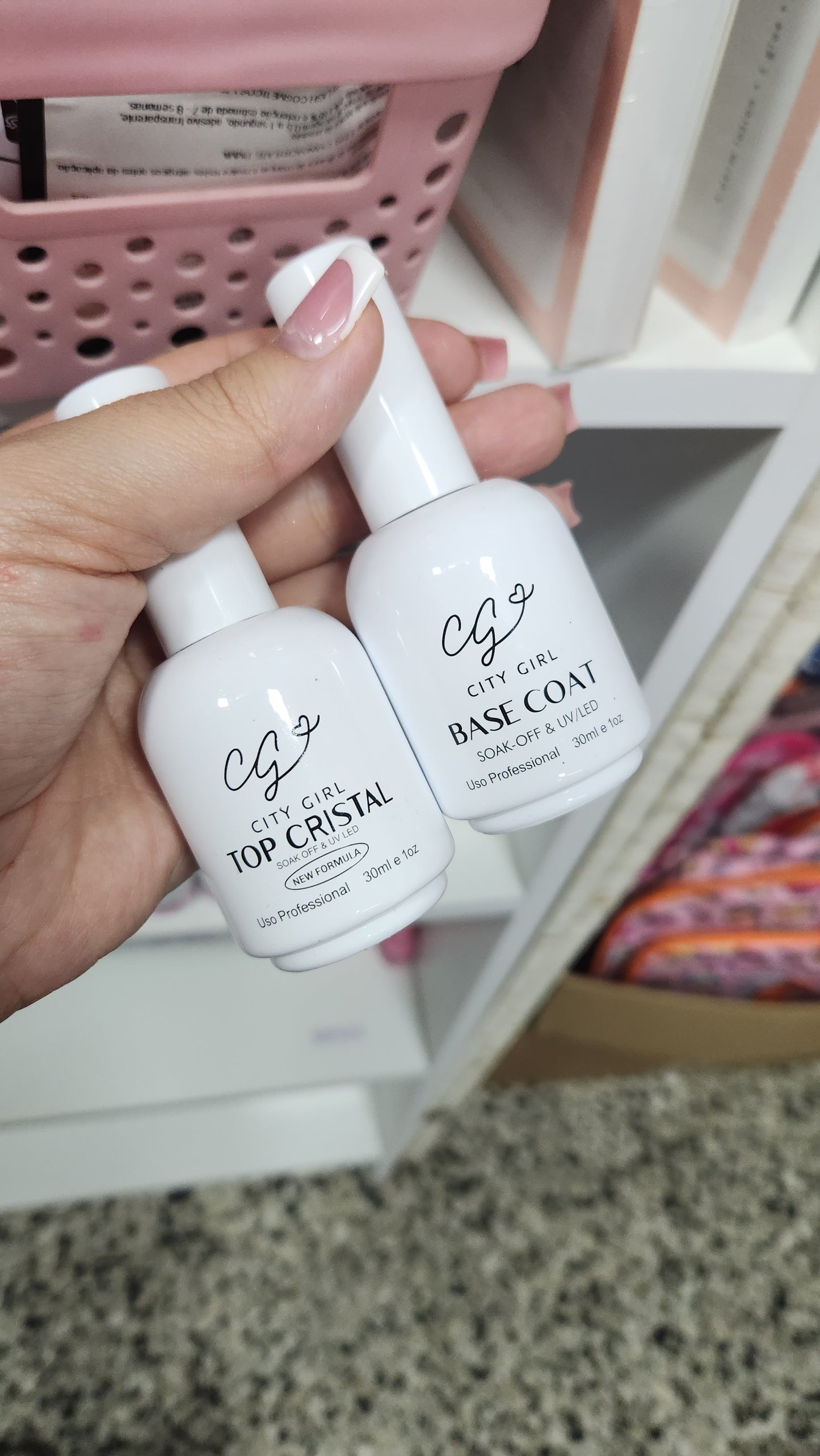 Top cristal ó base coat. City de 30ml frasco gigante 🤩