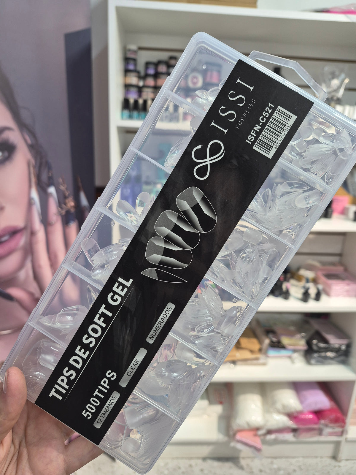 Tips para soft gel issi. Caja de 500uni