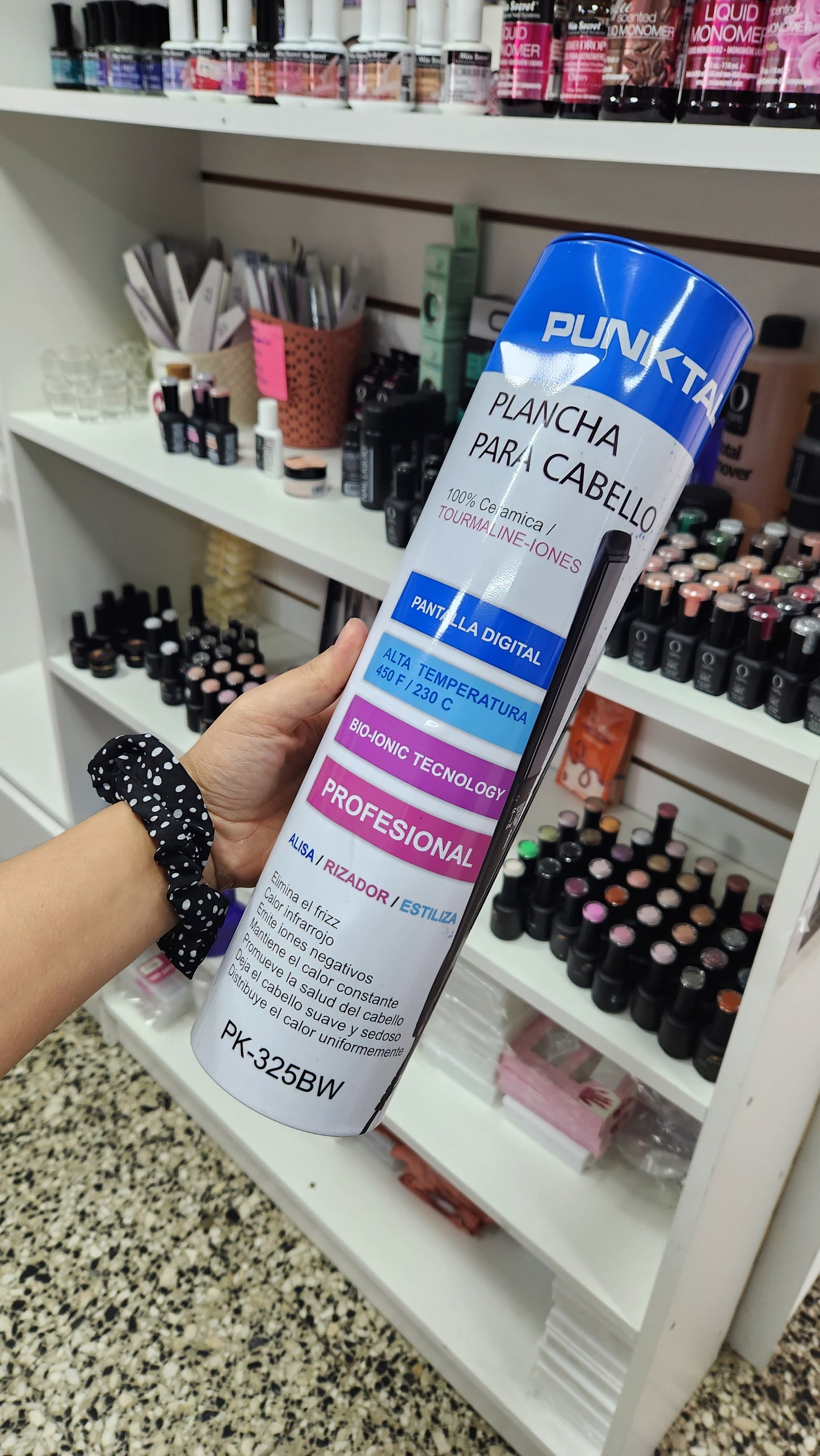 Planchita para el cabello 230grados profesional. Punktal