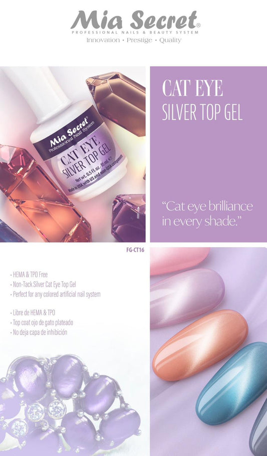 Mia secret Silver cat eye top coat