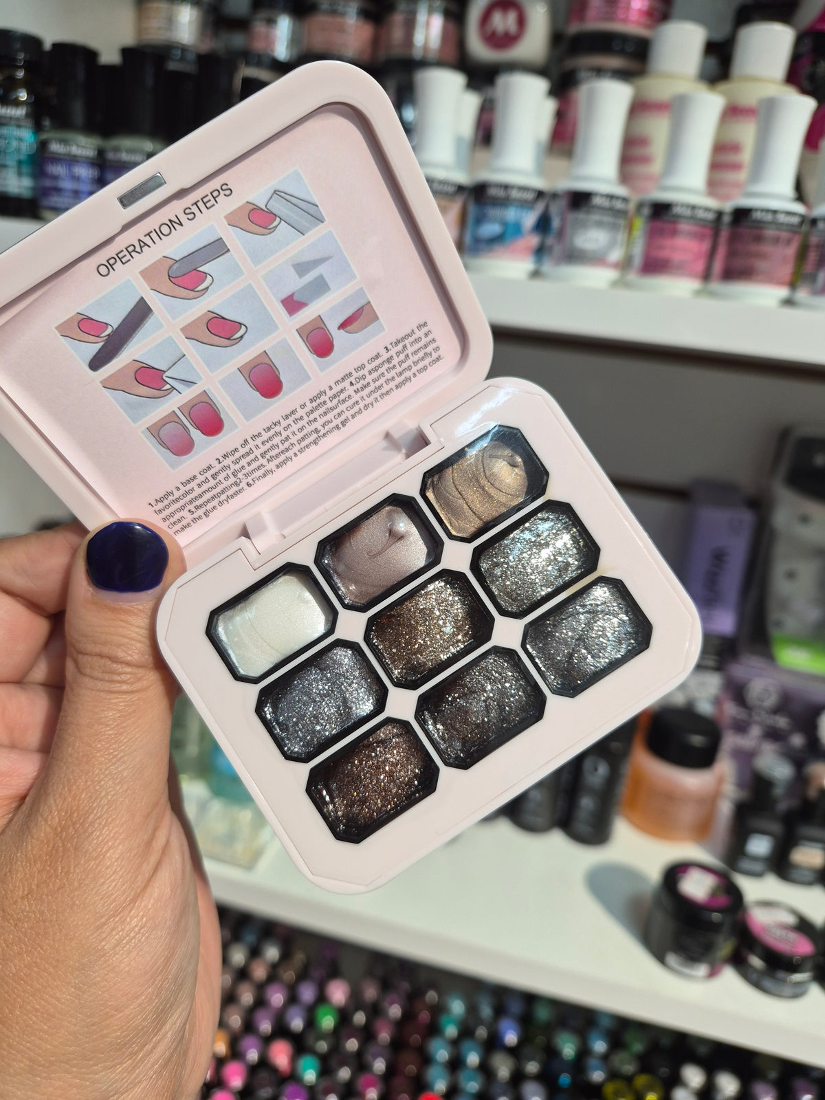 Paleta gel paint brillo