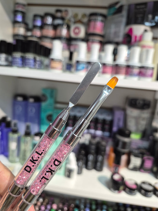 Pincel para polygel con espatula