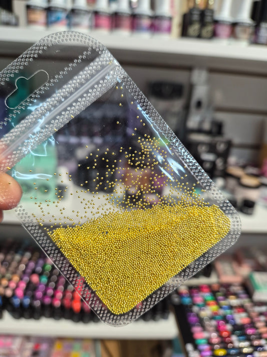 Caviar dorado metalico