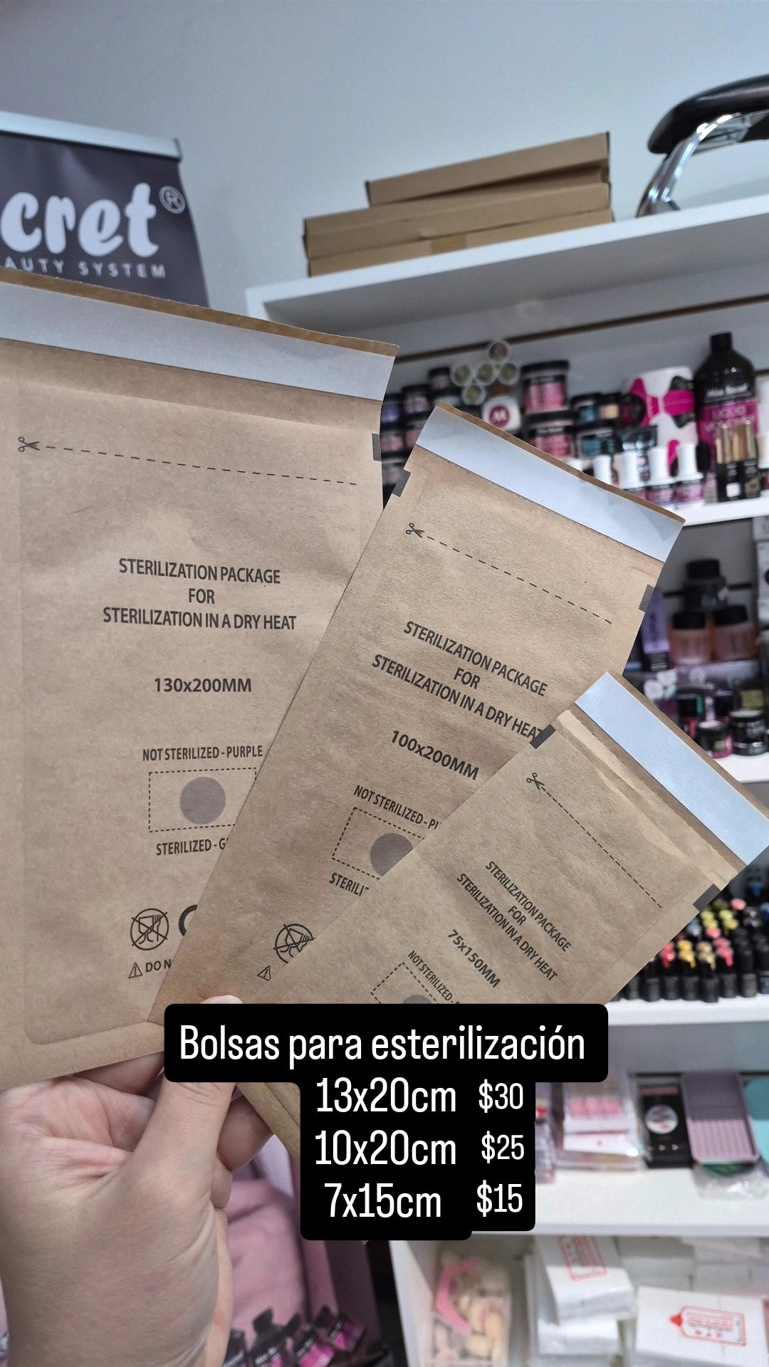Bolsas para esterilización 7x15cm