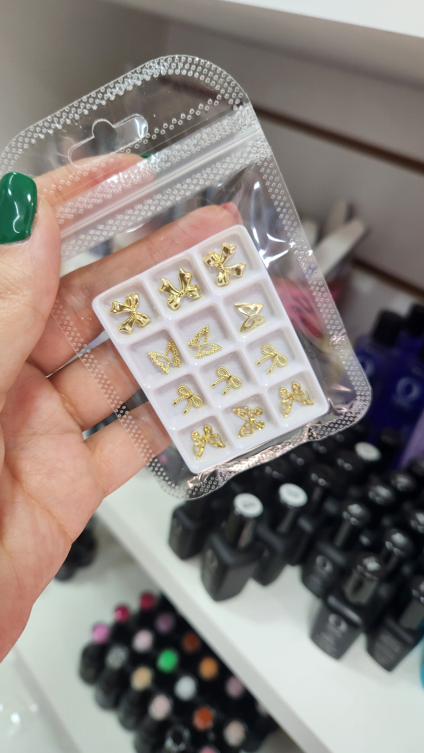Joyitas mariposas doradas paquete de 12uni