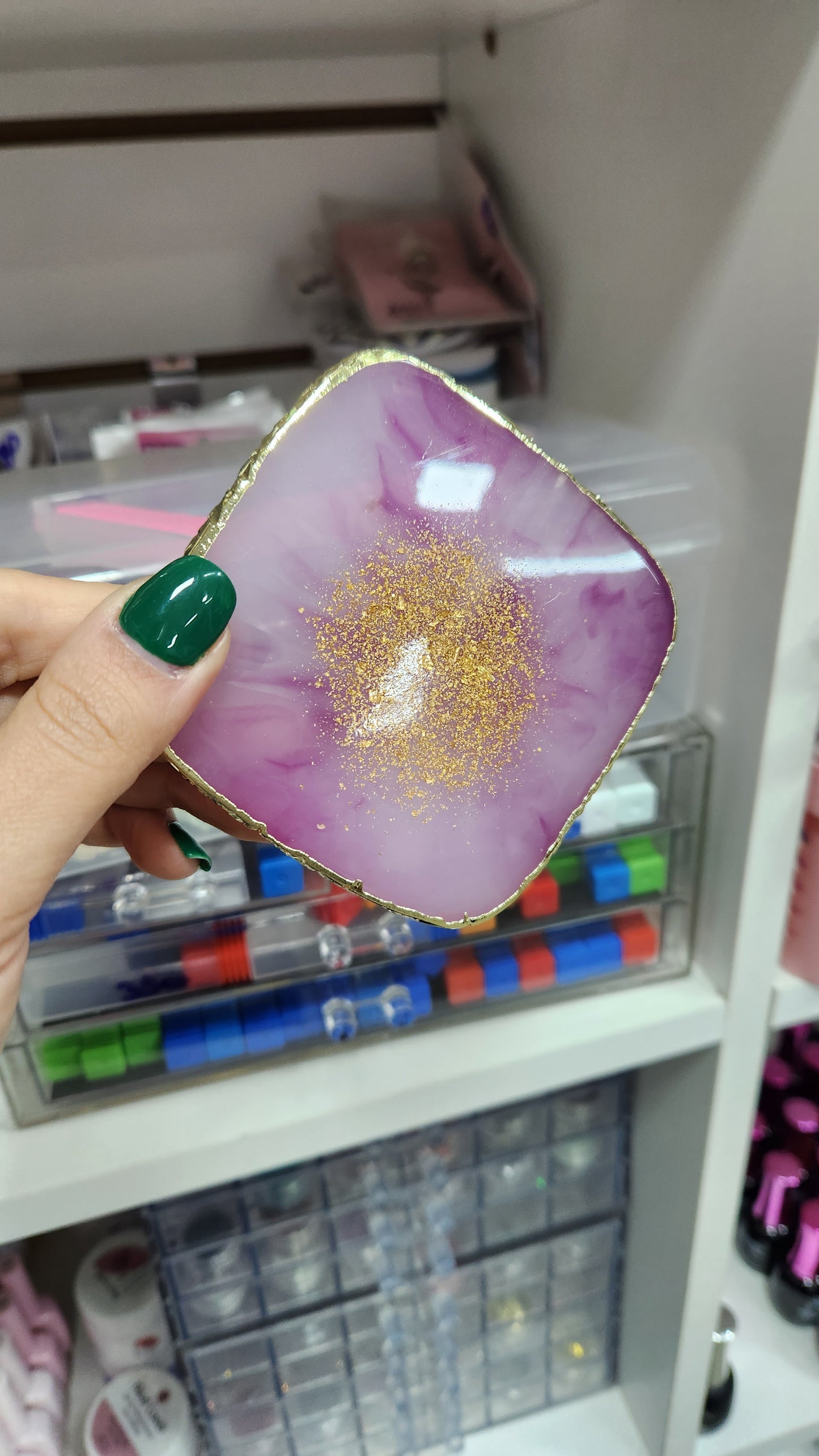Paleta de resina para fotos o mezcla
