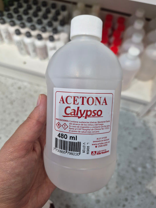 Acetona pura de 500ml