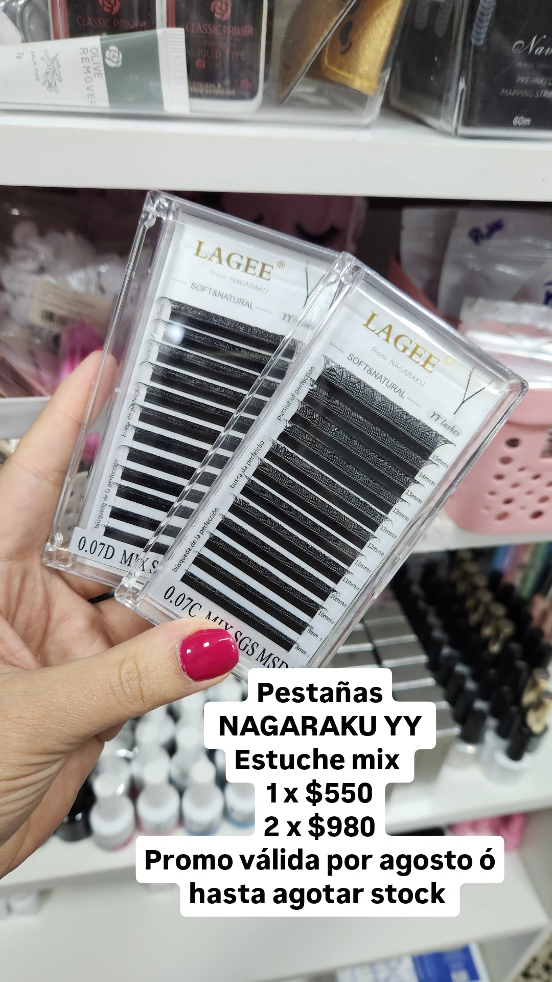 Pestañas NAGARAKU YY estuche mix