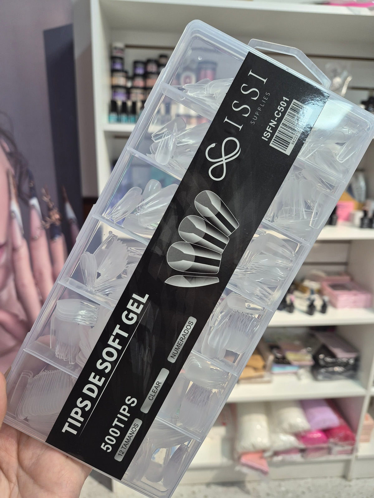 Tips para soft gel issi. Caja de 500uni
