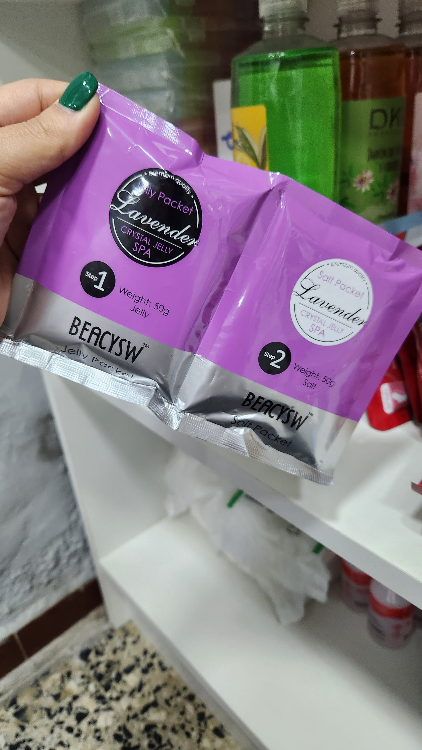 Gelatina para pies, Jely spa de pies paso 1 y paso 1. Rinde 2 aplicaciones o más
