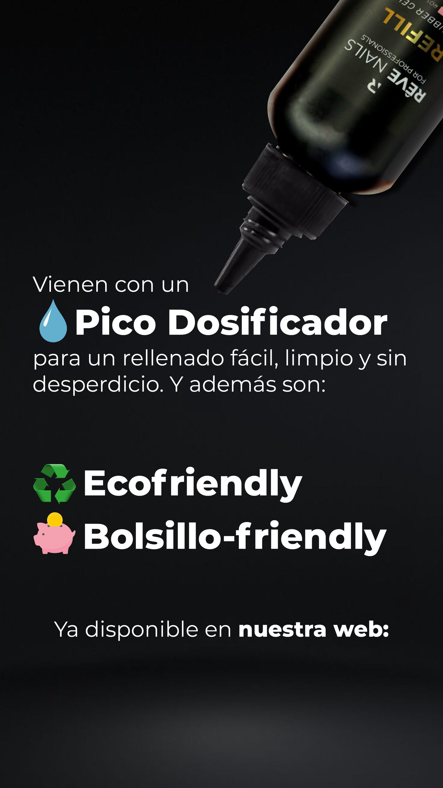 Refil ruber gel Reve en tono trasparente (se entrega 48hrs despues de la compra)